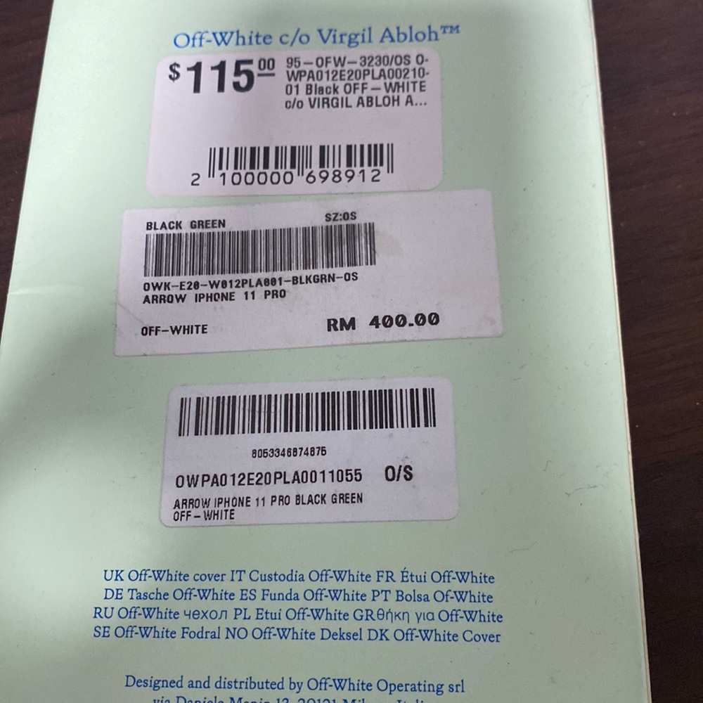 Off white phone case